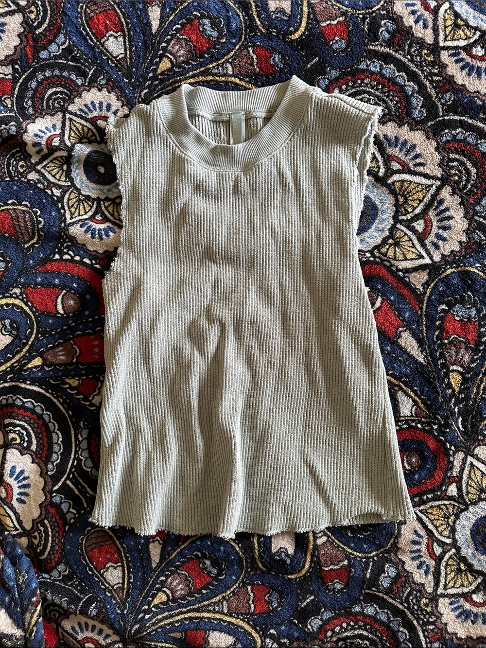 SKIMS vapor heavy waffle sleeveless tank